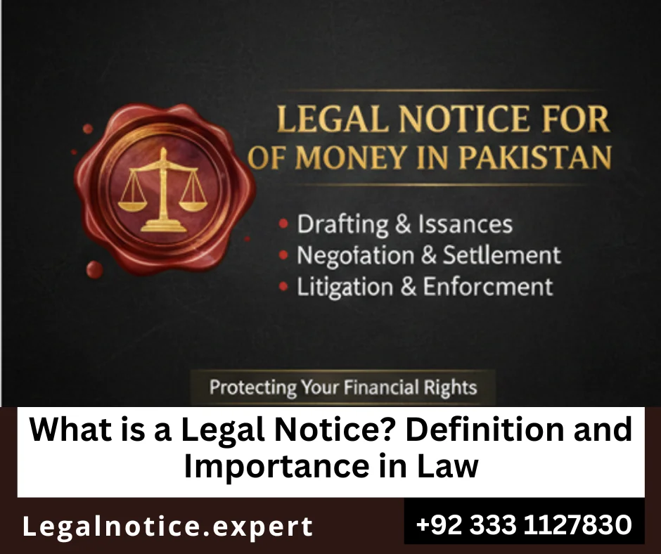 legal notice drafting services in pakistan by expert lawyers
